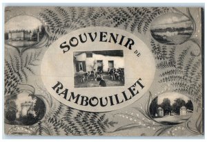 c1910 Souvenir De Rambouillet Yvelines Île-de-France France Multiview Postcard