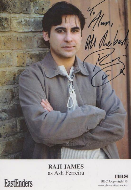 Raji James as Ash Ferreira BBC Eastenders Hand Signed Cast Card Photo