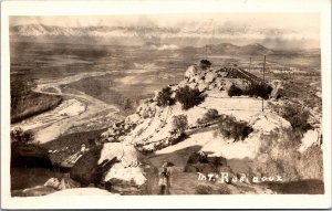 RPPC California Mt. Rubidoux aerial  1910-1930