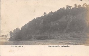 J42/ Plattsmouth Nebraska RPPC Postcard c1910 Rocky Point Bridge 147