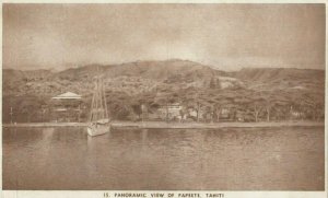Papeete, TAHITI, 1943; Waterfront