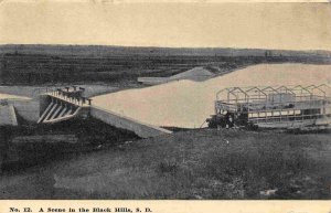 Black Hills Dam South Dakota 1916 postcard