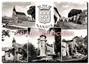 Postcard Modern Nangis (S & M) Church of St. Martin (XIII) Les Fosses and the...