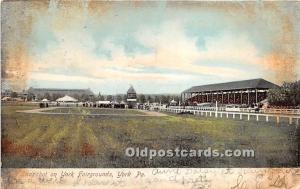 Snapshot of York Fairgrounds York, Pennsylvania, PA, USA Horse Racing 1906 a ...