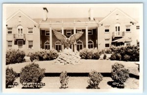 RPPC MONTEAGLE, Tennessee TN ~ Big Eagle MONTEAGLE HOTEL 1940s Roadside Postcard