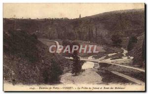 Old Postcard Surroundings of Vichy Cusset La Valle Joland and Route Malavaux