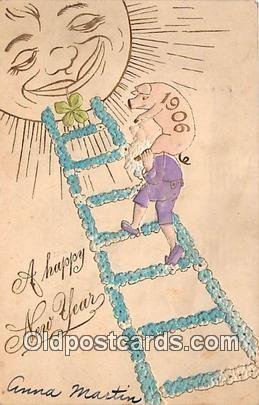 Happy New Year Pig, Hog 1906 