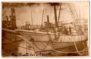 URUGUAY - RPPC,1927, MONTEVIDEO, B/M PUERTO DEL SAUCE