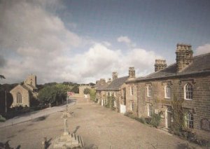 Ripley Castle The Boars Head Pub With Union Jack Military Flag Postcard