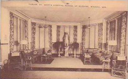 Wisconsin Wausau Parlor Interior St Marys Hospital School Of Nursing Artvue