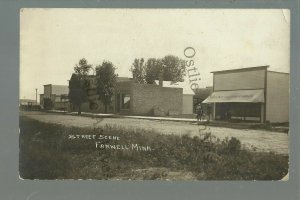 Farwell MINNESOTA RPPC 1909 MAIN STREET nr Glenwood Hoffman Alexandria Lowry