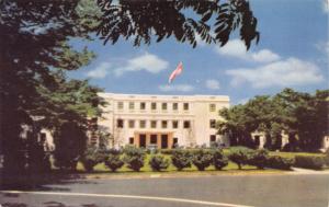 MANILA PHILIPPINES-UNITED STATES EMBASSY~BUILT ON RECLAIMED LAND POSTCARD c1959