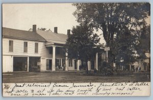 1907 Union House Hotel Esperance New York NY RPPC Photo Posted Antique Postcard