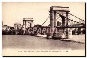 Old Postcard Tarascon the Suspension Bridge