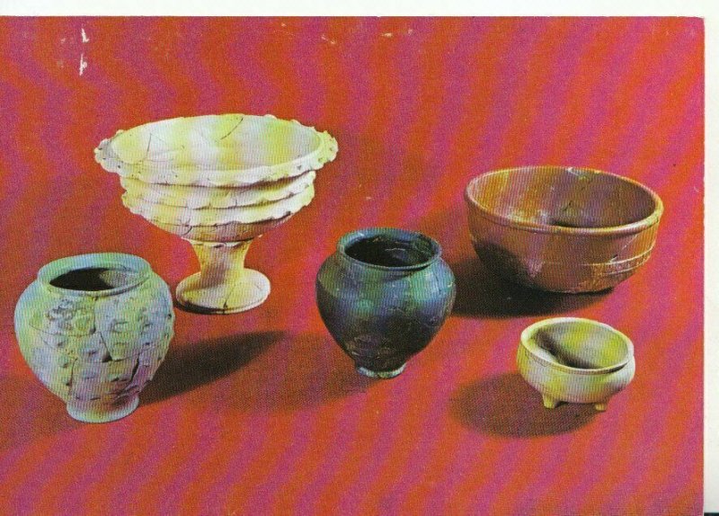 Sussex Postcard - Fishbourne Roman Palace - Roman Pottery - Ref TZ8279
