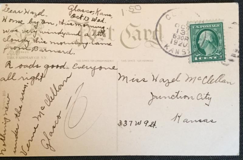 Vintage Postcard Used Dutch Girl “Vats-Ven...” LB