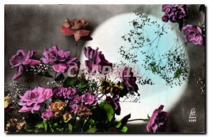 Old Postcard Fantasy Flowers