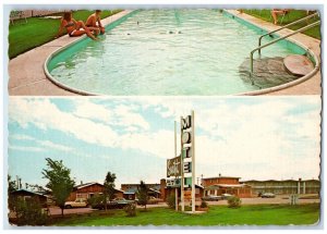 c1960's Swift Motel Swift Current Saskatchewan Canada Multiview Postcard