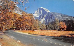 Autumn colos, the majestic Half-Dome Yosemite National Park CA