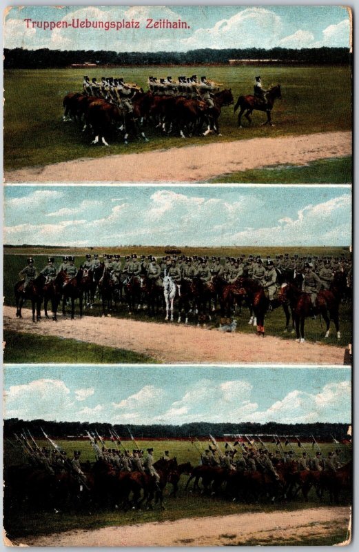 Truppen-Uebungsplatz Zeithain Military Barracks Germany Posted Postcard