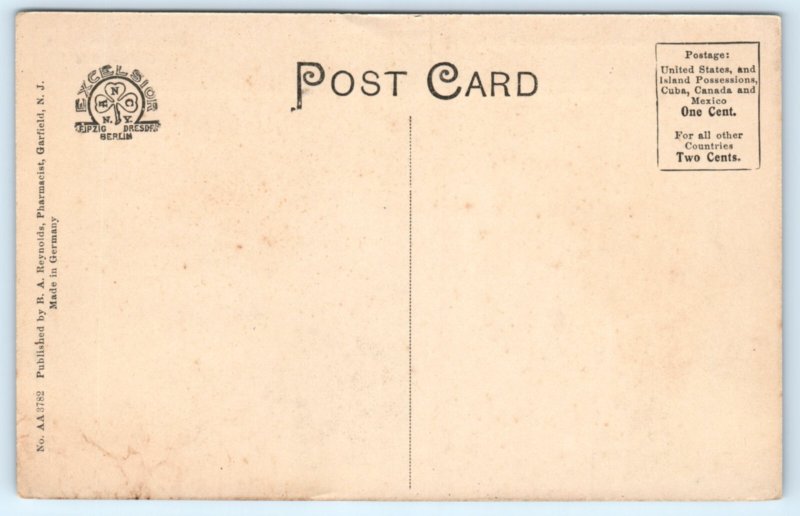 Garfield NJ Fire House Postcard New Jersey