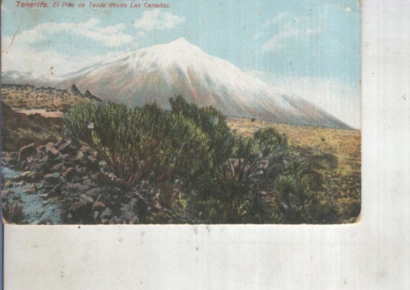 Postal 014055: El Pico del Teide desde Las Ca?das. Tenerife