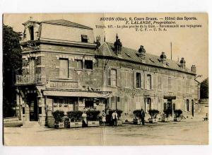 262238 FRANCE NOYON Hotel des SPORTS Cafe Vintage postcard