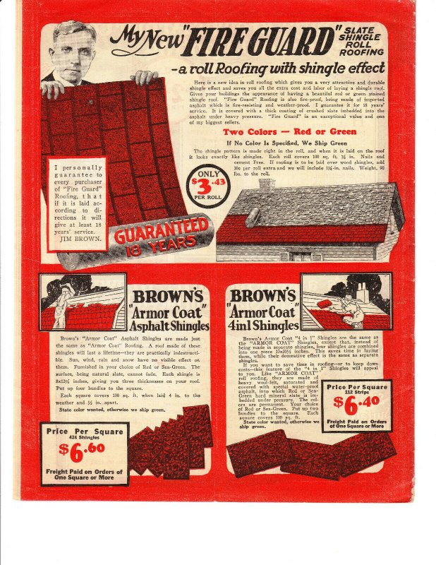 1930’s Jim Browns Fall Prices plus Spring Paint Catalog
