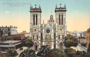 San Antonio Texas c1910 Postcard San Fernando Cathedral 