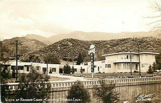 CO, Colorado Springs, Colorado, RPPC, Rainbow Court