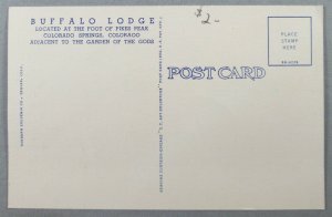 Buffalo Lodge At Foot Of Pike's Peak, Colorado Springs CO Postcard (#7243)