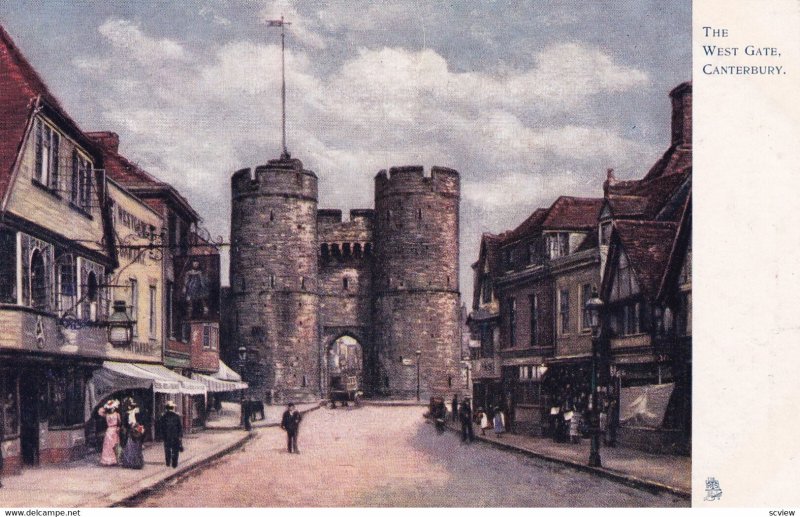 The West Gate, Canterbury, 1900-1910s; TUCK 1485