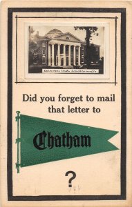 J67/ Chatham Virginia RPPC Postcard c1940s Episcopal Church Building 317