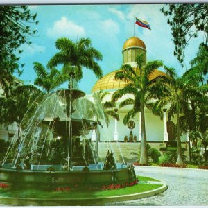 c1970s Caracas, Venezuela National Capitol Garden Fountain Palms Flag 4x6 PC M22