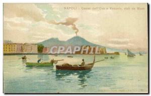 Italia - Italy - Italy - Naples - Napoli - Castel dell & # 39 Ovo e Vesuvio -...