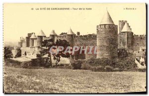 Old Postcard La Cite Carcassonne Tower Vade