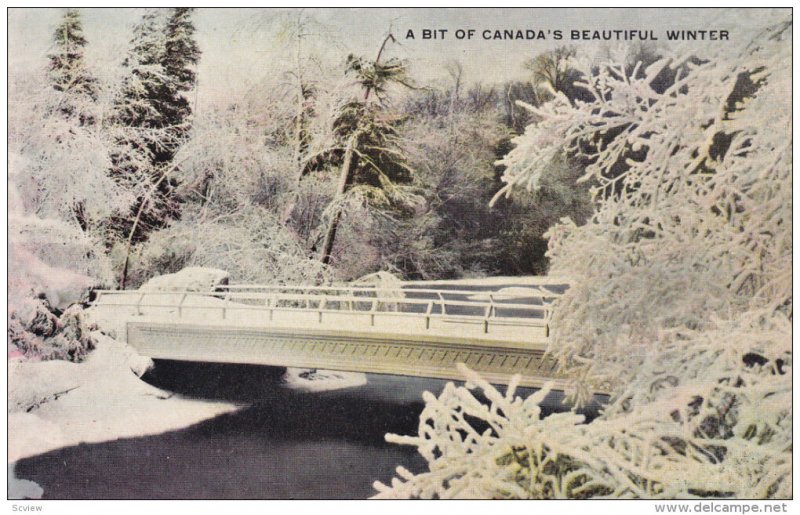 CANADA: A Bit of Canada's Beautiful Winter, Bridge, 00-10s