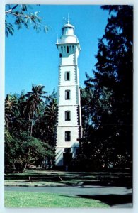 TAHITI, French Polynesia ~ POINT VENUS LIGHTHOUSE ca 1960s-70s Postcard