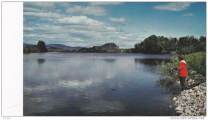 Fishing The Stellako River,  Hwy 16,  Vancouver,  B.C.,  Canada,  40-60s