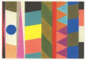 Lothar Gotz Garden For The Constructivist Abstract Painting Postcard