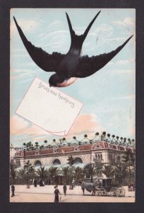 GERMANY 1906, Postcard, Greetings from Hamburg, sent to Denmark