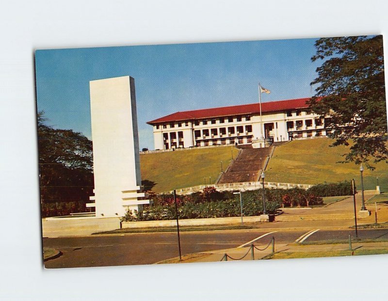 Postcard Panama Canal Administration Building Balboa Panama