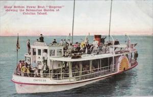 California Catalina Island Glass Bottom Boat Empress Showing Submarine Gardens