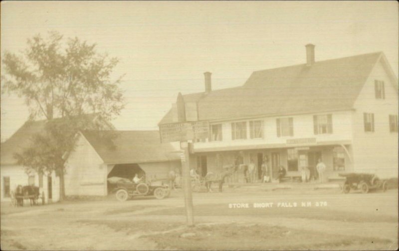 Short Falls NH Store 7 Old Cars c1910 Real Photo Postcard