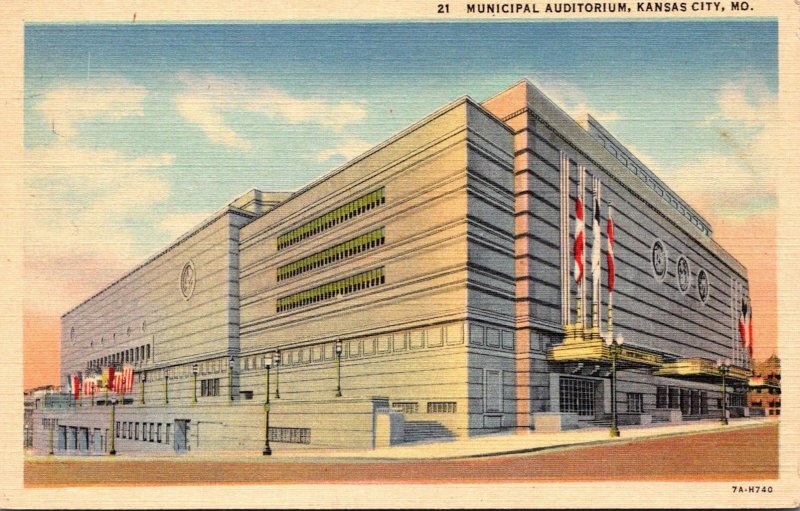 Missouri Kansas City Municipal Auditorium Curteich