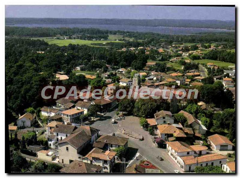 Postcard Modern Leon Panoramic View Of The Village With Far In The Lake