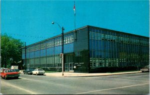 Postcard Ontario Sarnia Post Office Federal Building Photo Len Leiffer 1960s K88