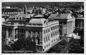 RPPC THE HOUSE OF PARLIAMENT CAPE TOWN SOUTH AFRICA REAL PHOTO POSTCARD