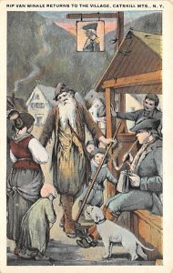 Rip Van Winkle Returns to the Village Catskill Mountains, New York, USA Unused 