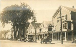 Autos Food Store Lancaster New Hampshire 1920s Main Bank Eastern 8785